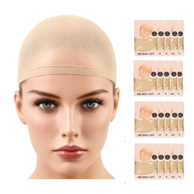 

40Pcs Wig Caps Hair Nets Thin Stocking Caps Invisible Strechable Mesh caps for Weaving Wig Caps for Making Wigs
