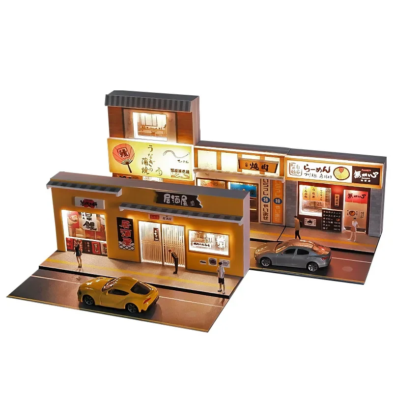 

Diorama 1/64 Scale Scene Model Japanese Style Tavern Street Urban Housing Collection Miniature Stow SCJ