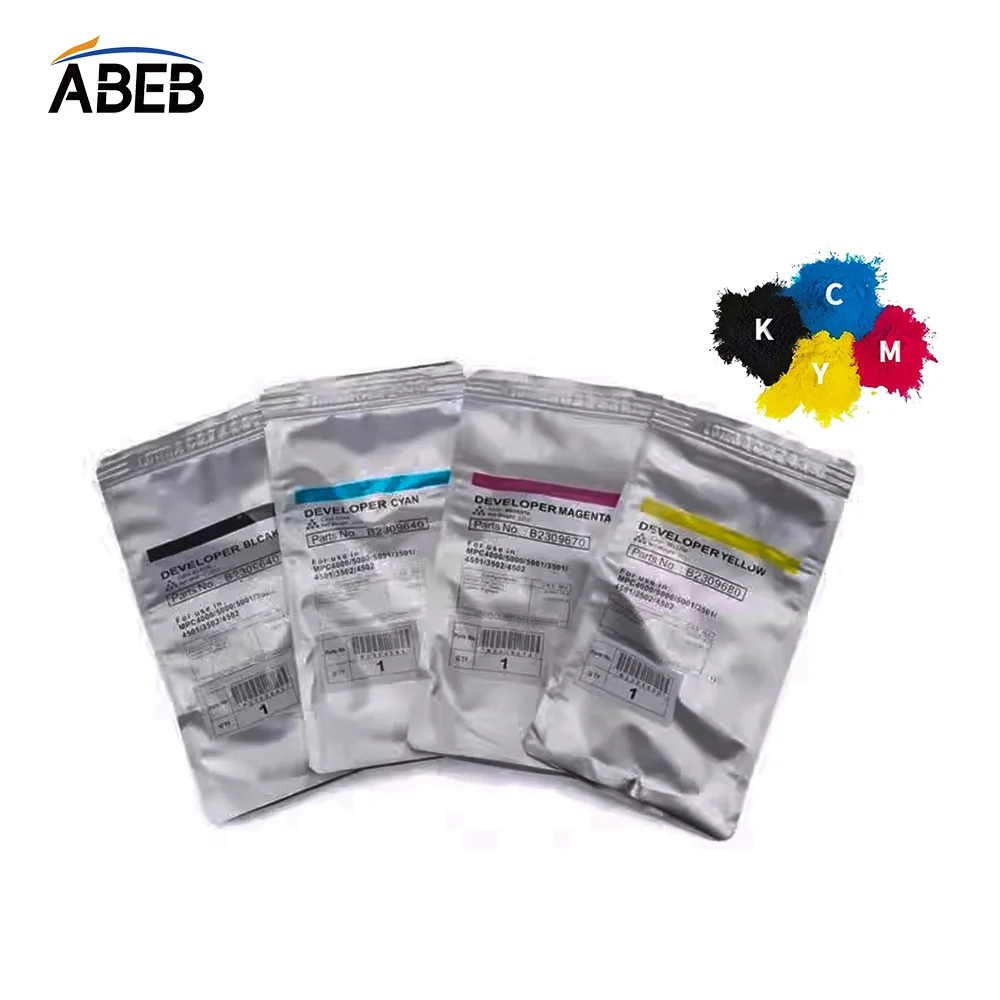 1Set /4PCS Developer Powder For Ricoh MPC305 MPC306 MPC307 MPC406 MPC407 High Compatible Copier Color iron Carrier 225g/Bag