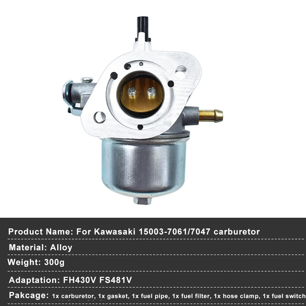 Carburetor Kit for Kawasaki FH430V FS481V  Replaces 15003-7061 7047 Lawn Mower Engine Part