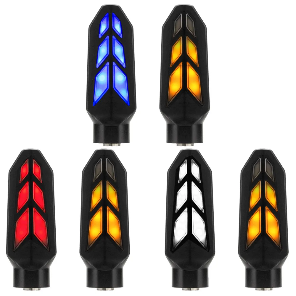 

Motorcycle LED Flowing Turn Signal Light Flashing Blinker Indicator Lamp Amber White/Red For Honda XRE300 CB650R CB1000R CBR150R
