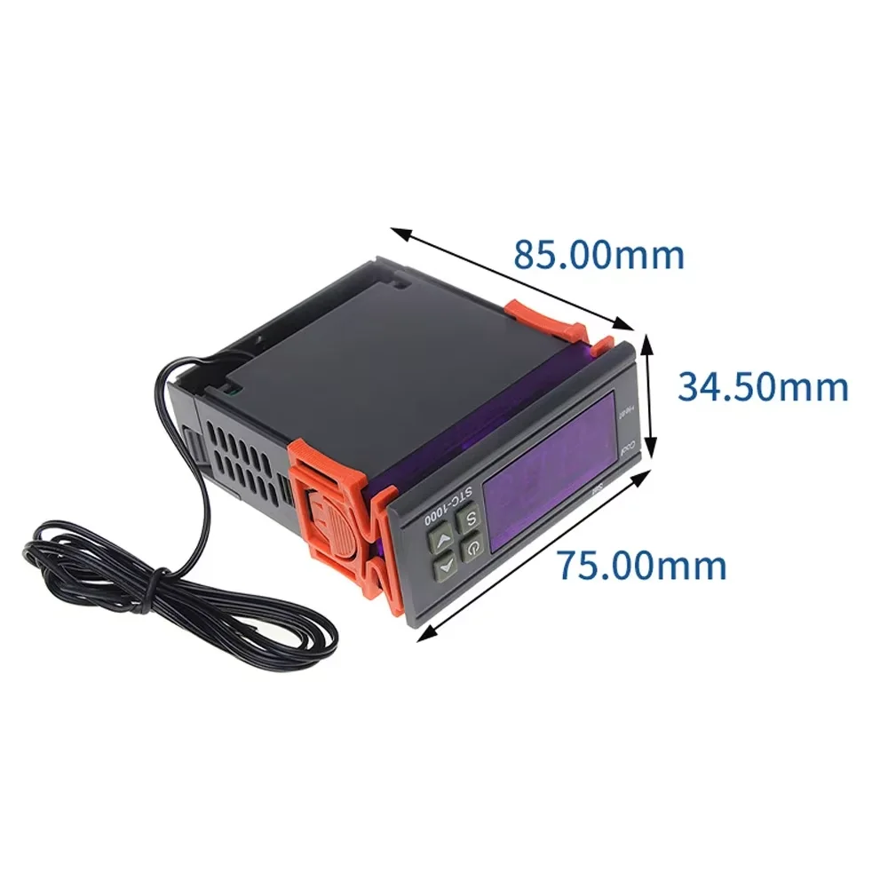 Светодиодный цифровой регулятор температуры, термостат, терморегулятор, реле инкубатора, отопление и охлаждение 12 В 24 В 220 В STC-1000