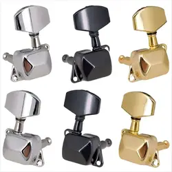 6 PCS Guitar String Tuning Pegs Tuner Semi-closed Tuner Machine Heads for Electric Guitar Folk Acoustic Guitar Tuning Pegs 3L 3R