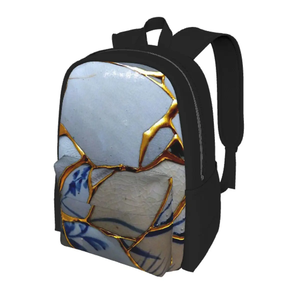 

Kintsugi Student Backpack School Bag Hiking Travel Daypack for Men Women Bookbag Shoulder Bags