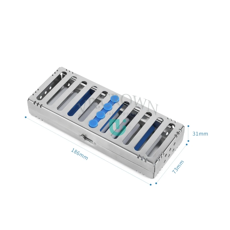 Dental Instrument Sterilization Cassettes Stainless Steel Tray Box for 5,10,20 Instruments