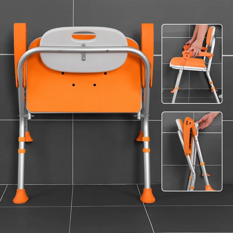 Bathroom Chair Shower Adult Bath Scaffolding Older Use Folding Portable Stools Toilet Home Furniture Dusch Stuhl Elderly Chair