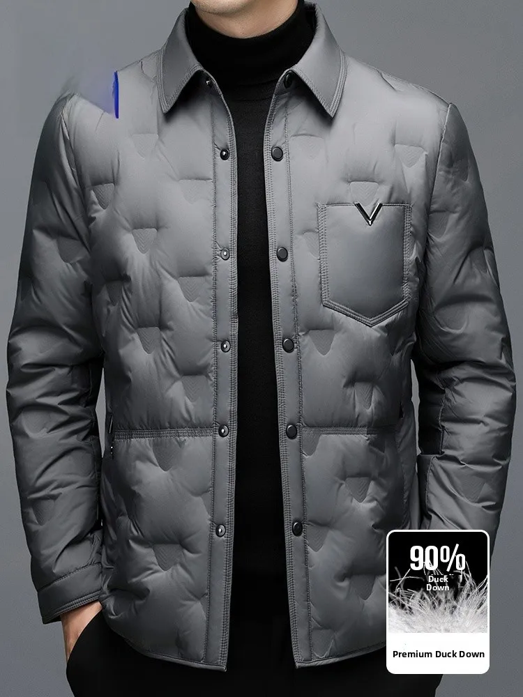 

Мужская легкая повседневная куртка Lormen Du down irt Jaet Faionable, теплая осень-зима, новинка из полиэфирного волокна Busin Gent...