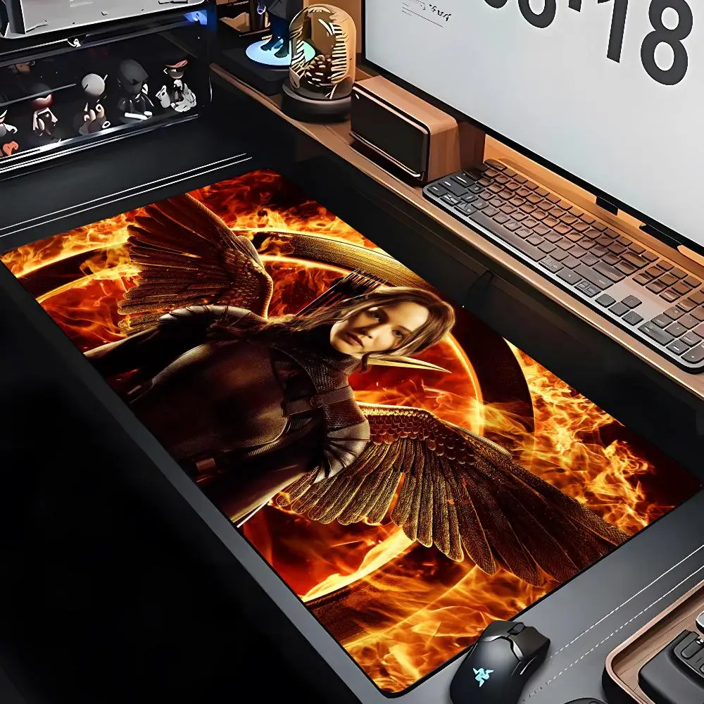 Movie The Hunger Games Phone Mouse Pad XXL Gamer Gaming PC Computer Otaku Locking Edge DIY Customized Photo Laptop Notebook Desk