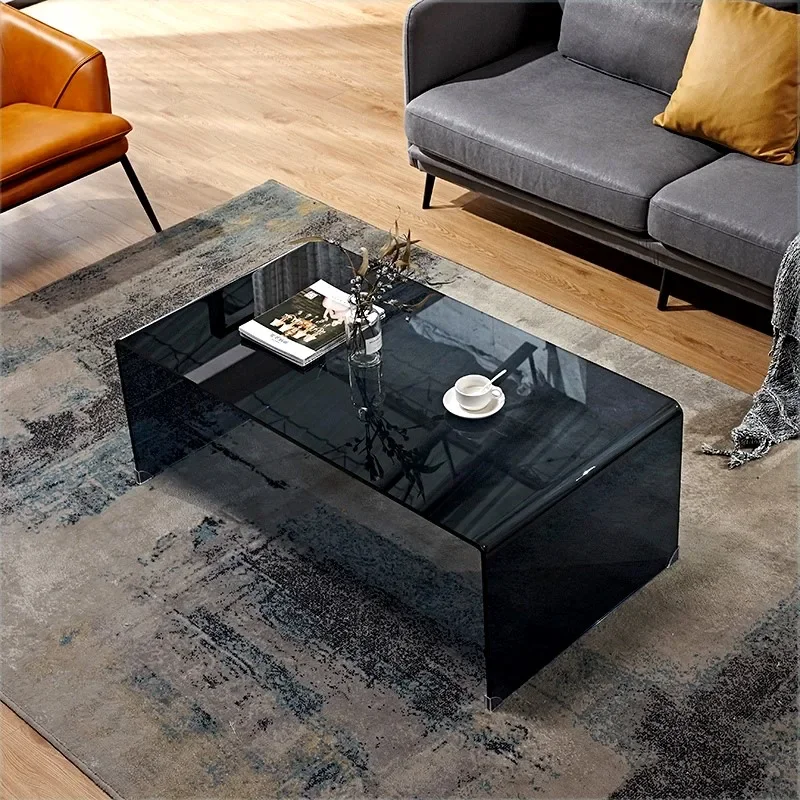 Living Room Glass Coffee Table Room Rectangular Tea Machine Coffee Tables Mesa Plegable Small Apartment Furniture HY50CT