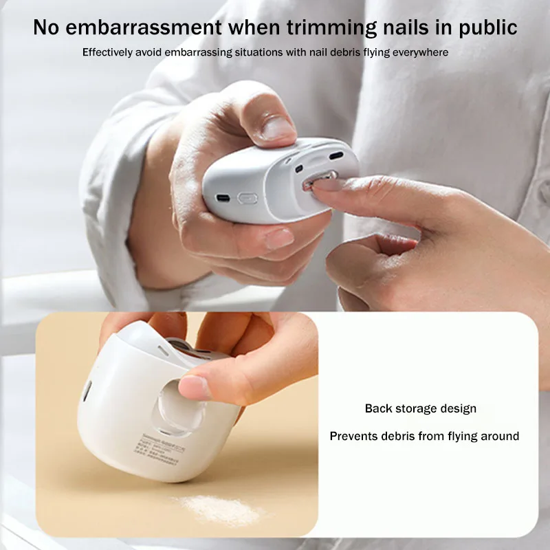 Imagem -03 - Semagic-cortadores de Unhas Elétricos Automáticos para Idosos Moedor de Unhas para Casa Cortadores de Unhas Infantis