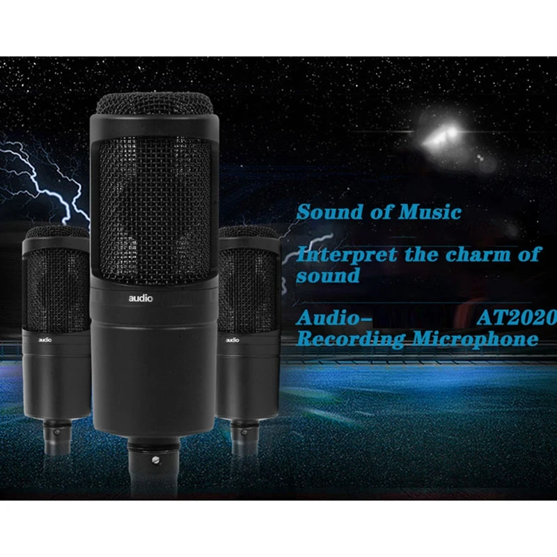 1 Set Recording Microphone 20-20000Hz Three Pin XLRM Male Microphone For Recording Anchor Karaoke MIC