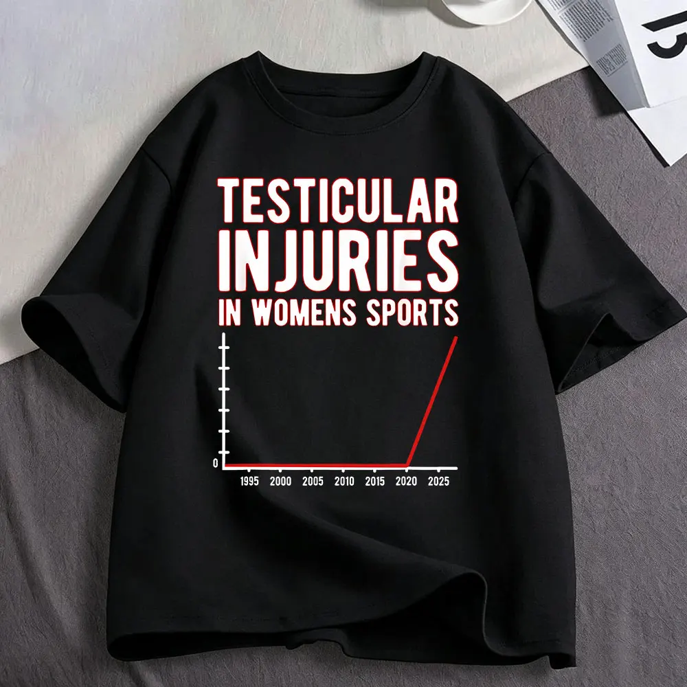 Testikelverletzungen beim Frauensport, untragbare lustige T-Shirts für Erwachsene, Herren- und Damenbekleidung, übergroße Kurzarm-T-Shirts aus Baumwolle – Detail 2