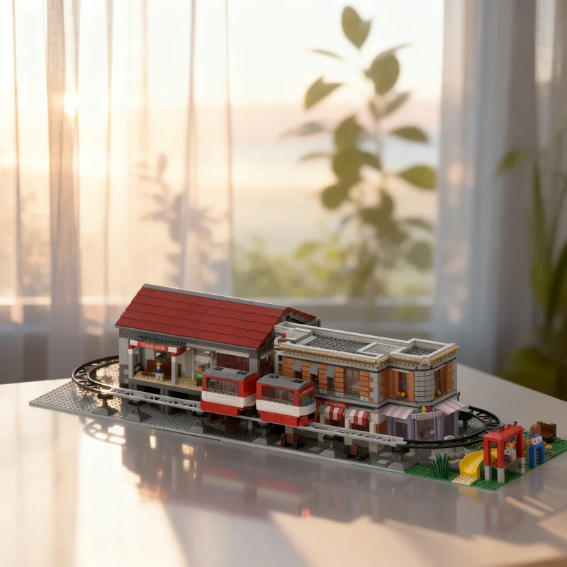 

3506pcs MOC Brickpark Station And Tram City Trains Model Building Blocks Architecture Toys Christmas Gifts Education Kids Idea