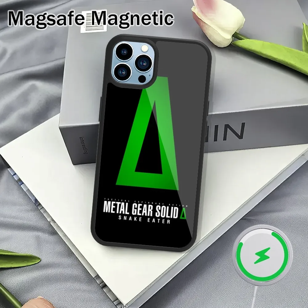 Game Metal Gear Solid Delta Snake Eater Phone Case For iPhone 15 14 13 12 11 Plus Pro Max Magsafe Magnetic Wireless Charging