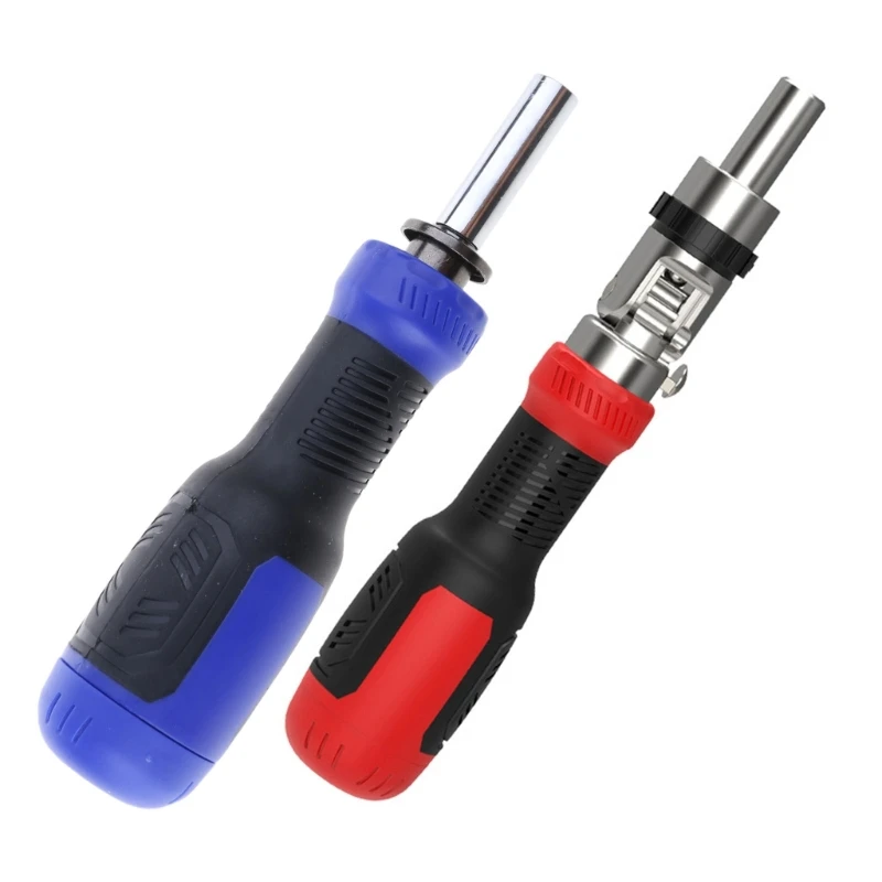 

Magnetic Telescopic Screwdriver Kit 13 in 1 Ratcheting Screwdriver for NonSlip Grip and Convenient Bit Storage Dropship