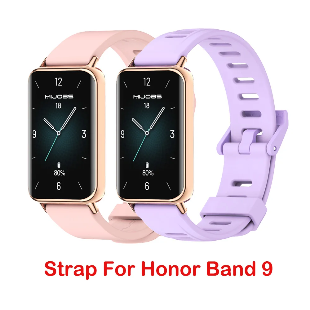 For Huawei Honor Band 9 Straps Silicone Soft Bracelet fashion Sport Band Watchband Honor Band 9 Correa Replacement