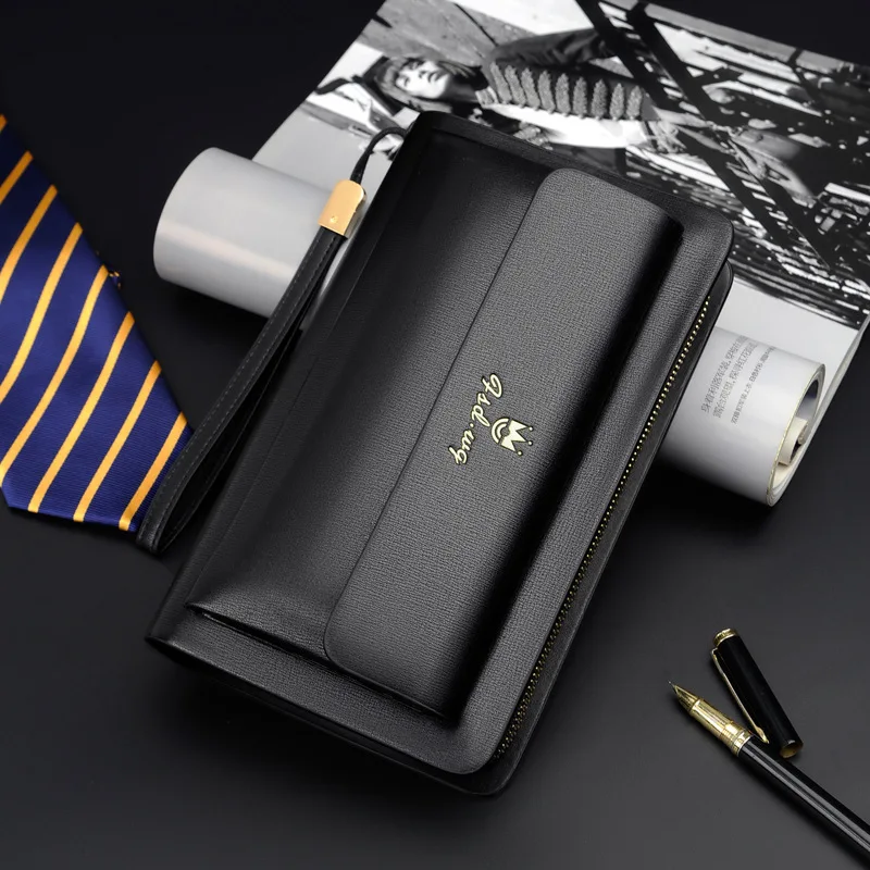 New Fashion Handbag Large Capacity Multi-compartment Multi-card Slot Wallet Business Casual Men's Clutch Luxury Messenger Bag