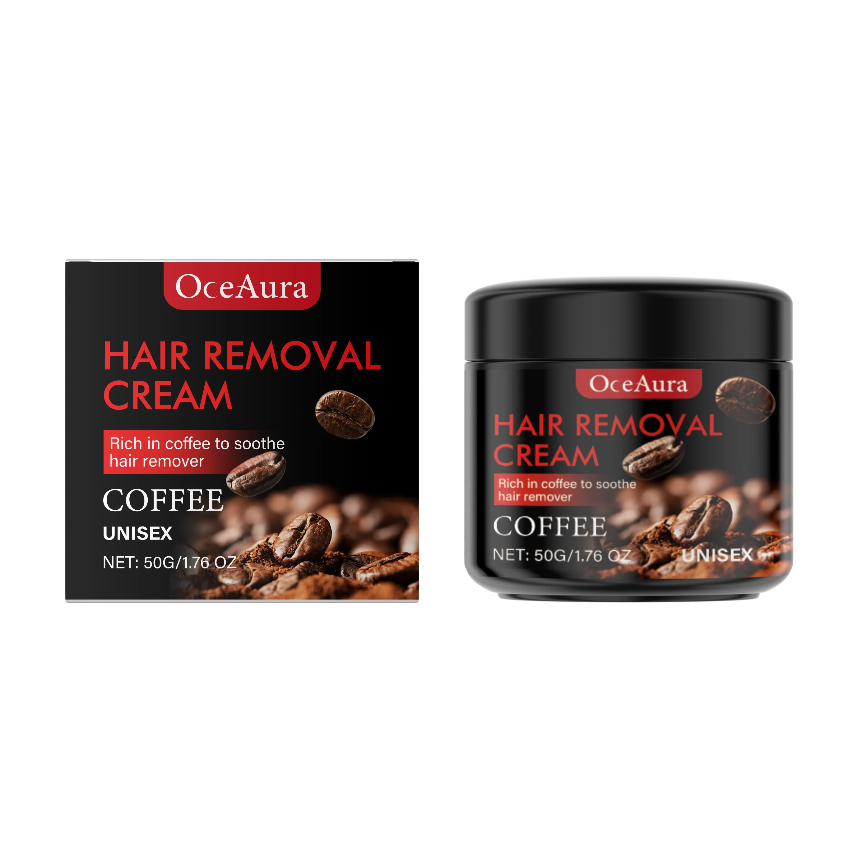 Coffee Hair Removal Cream for Men Underarm Armpit Leg Painless Hair Removal Prevent Regeneration Depilatory Hair Repair Care 50g