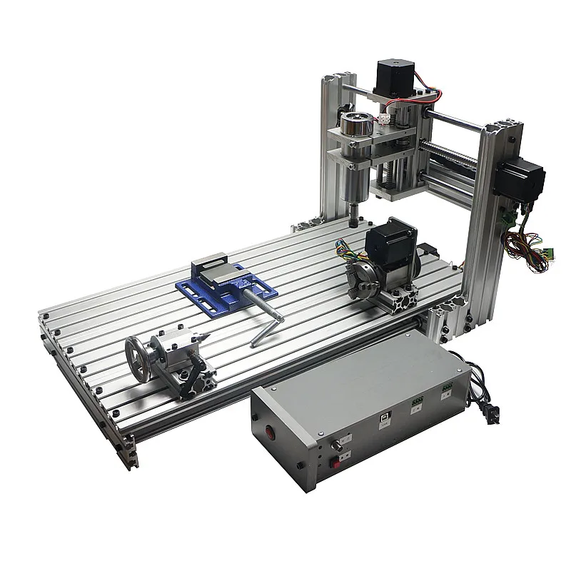 

Mini CNC Wood Router Machine 3060 4 Axis Metal USB 400w Spindle Iron Wood PCB Carving CNC Milling Router Machines For Jewellery