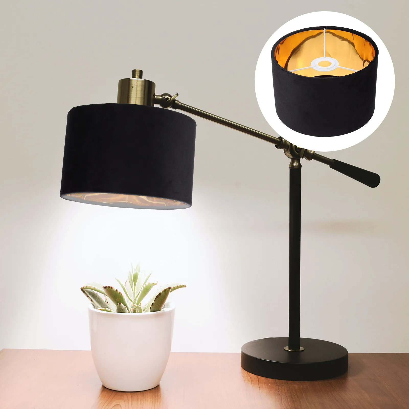 Exquisite Cloth Craft Lampshade Decorative Light Cover Accessory Simple Stylish Table Light Desk Lamp Cover Lampshade