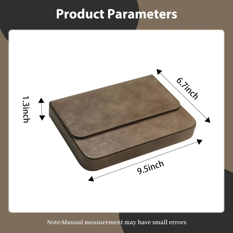 Astuccio porta penne stilografiche in similpelle PU, fatto a mano, chiusura magnetica con cassetto, regalo di Natale per uomo/donna/ufficio, 12 scomparti