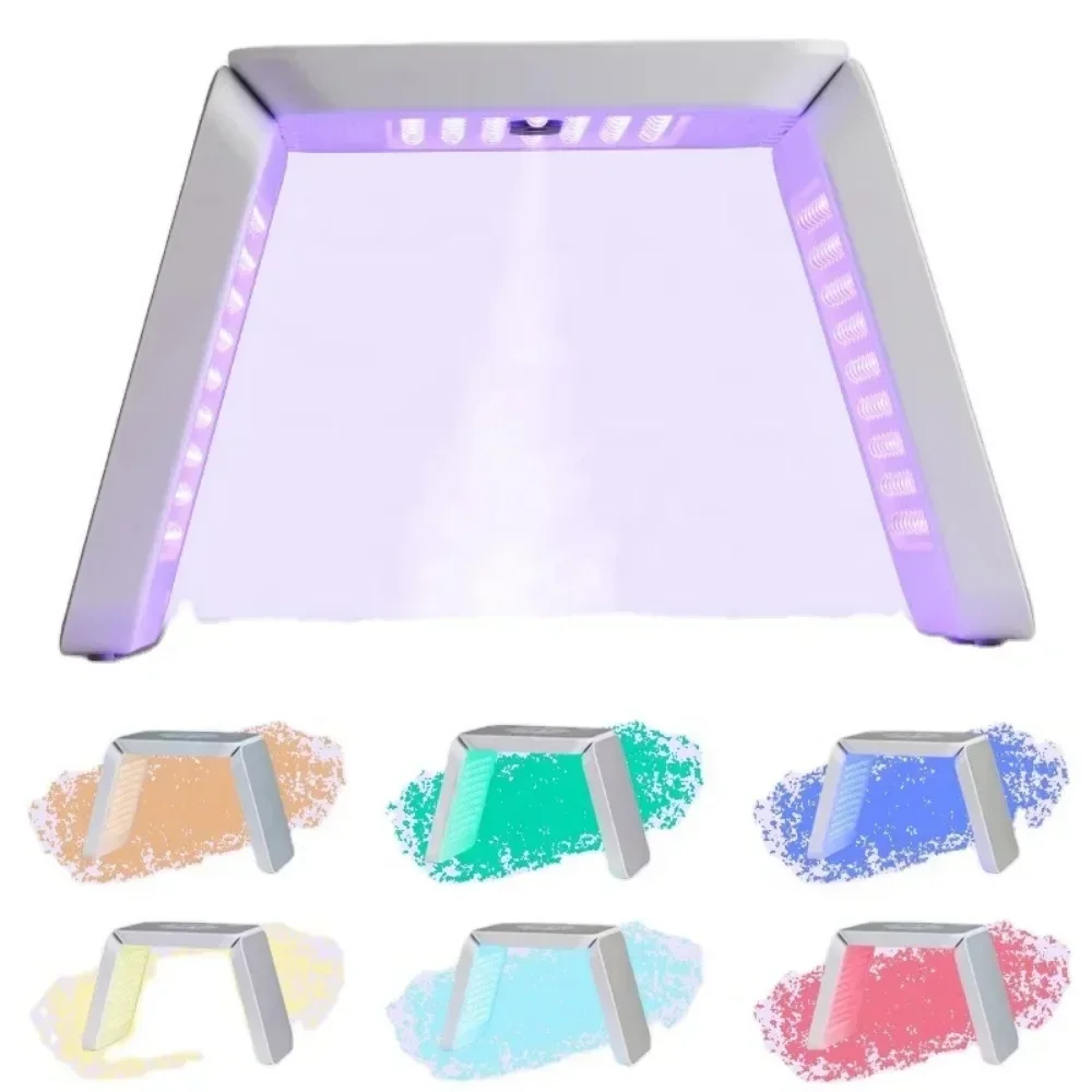 New Arrival 7 Color Foldable Spray Facial PDT Device with Steam for Tighten Physical Heating