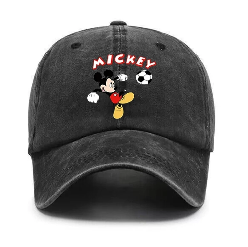 Disney Mickey Baseball Cap Hats for Women and Men Cotton High Quality Sports Water Wash Snapback Hats Hip Hop Streetwear Caps