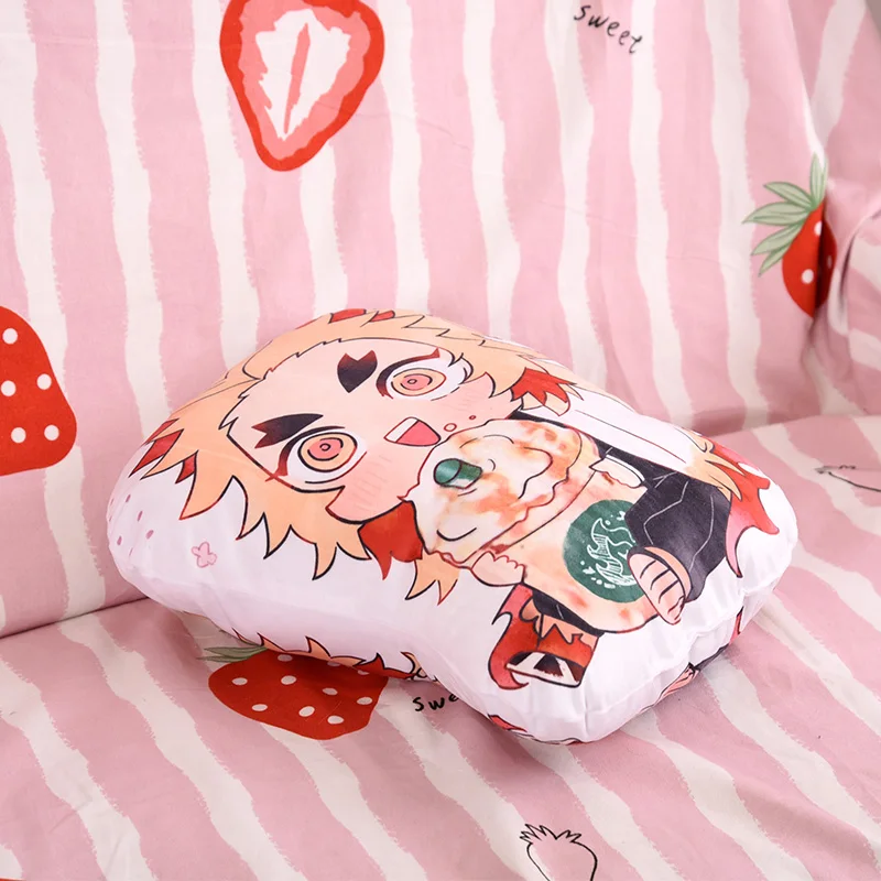 35cm pogromca demonów Anime Kawaii Peluche Kimetsu No Yaiba Tanjirou Nezuko Rengoku Kyoujurou uroczy miękka pluszowa poduszka prezent lalki