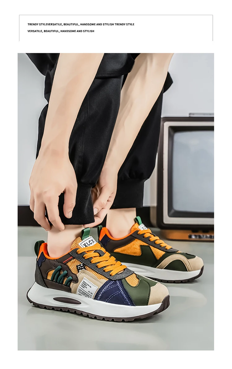 Herren-Freizeitsneaker, leicht, atmungsaktiv, strapazierfähig, modisch, vielseitig einsetzbar für Outdoor-Sport, Campus und Stadt. – Detail 20
