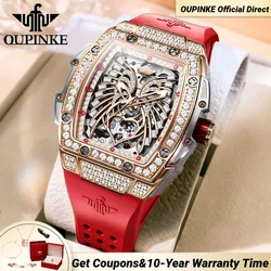 OUPINKE Women's Watches Imported Japan MIYOTA Movement Luxury Elegant Butterfly Design Automatic Mechanical Ladies Watches