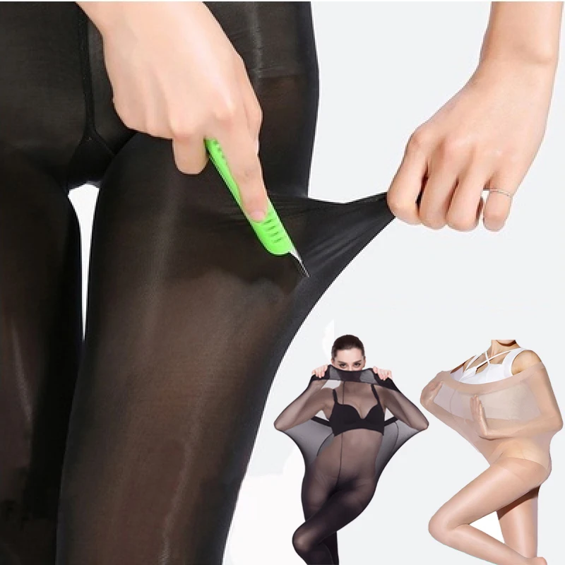 

Spring Autumn curvy Women Body Shaper thin Pantyhose Plus Size Super Elastic quality lady Tights Sexy Hosiery Oil shiny Leggings