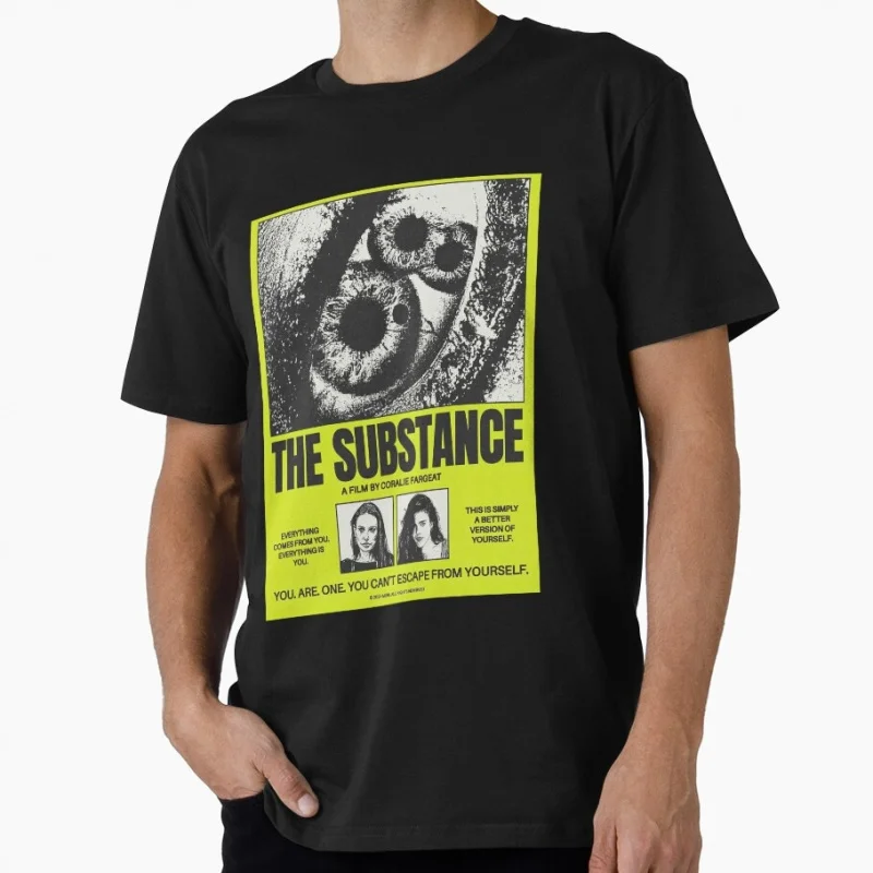 The Substance 2024 Horror movie Gift t shirt 0501 Men's 100% cotton print O-Neck Short Sleeve Graphic clothes All size tee S-6XL