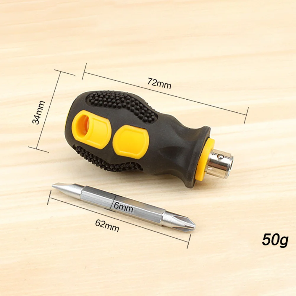 Mini Screwdriver Phillip Screwdriver Mini Screwdriver Short Small Split Fender Tools Kit Slotted Flat Cross-head Screwdriver