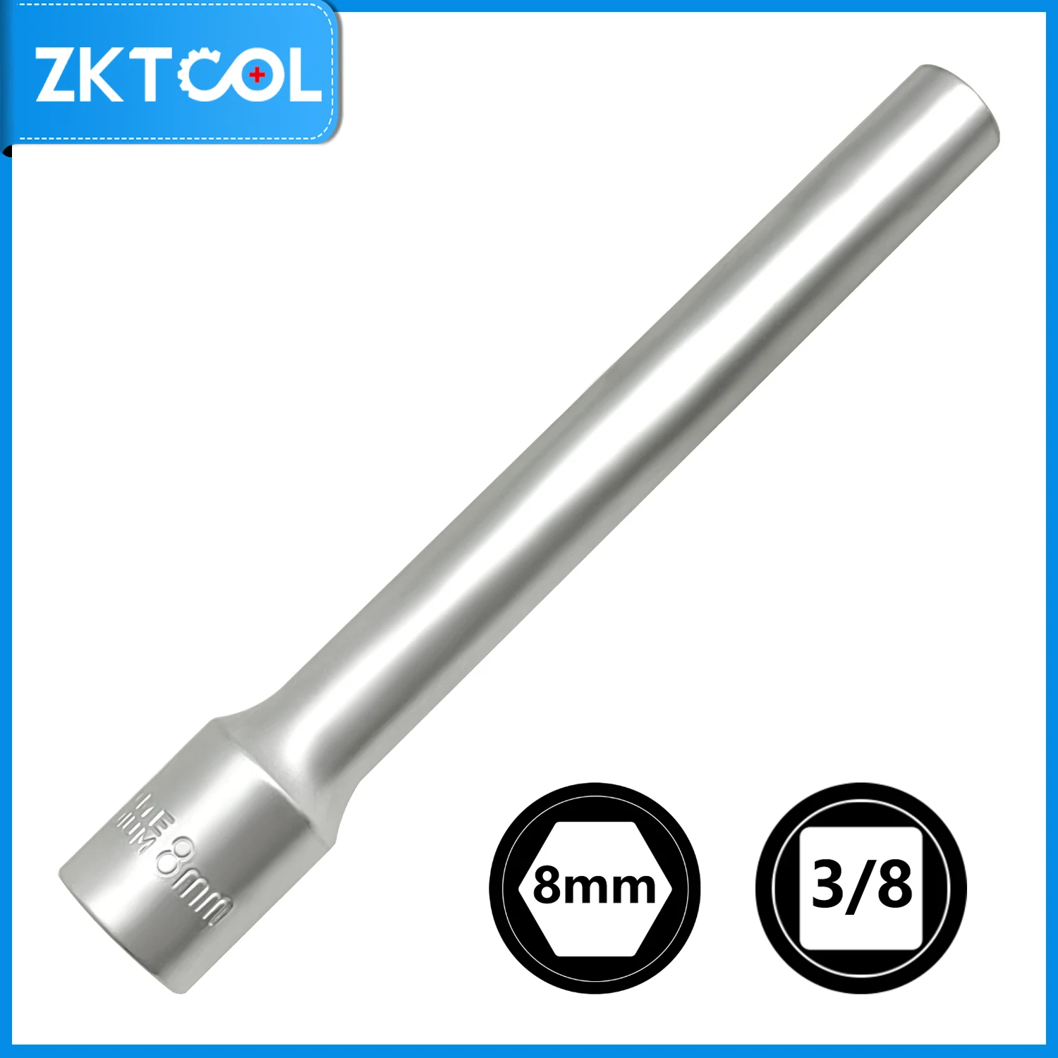 7-teiliges tiefes metrisches Steckschlüsselsatz, 3/8-Zoll-Antrieb, 12PT, 8–10–12–13–14 mm, extra lang, tief, 120 m, verlängertes Steckschlüssel-Werkzeug, DIY-Werkzeug – Detail 5