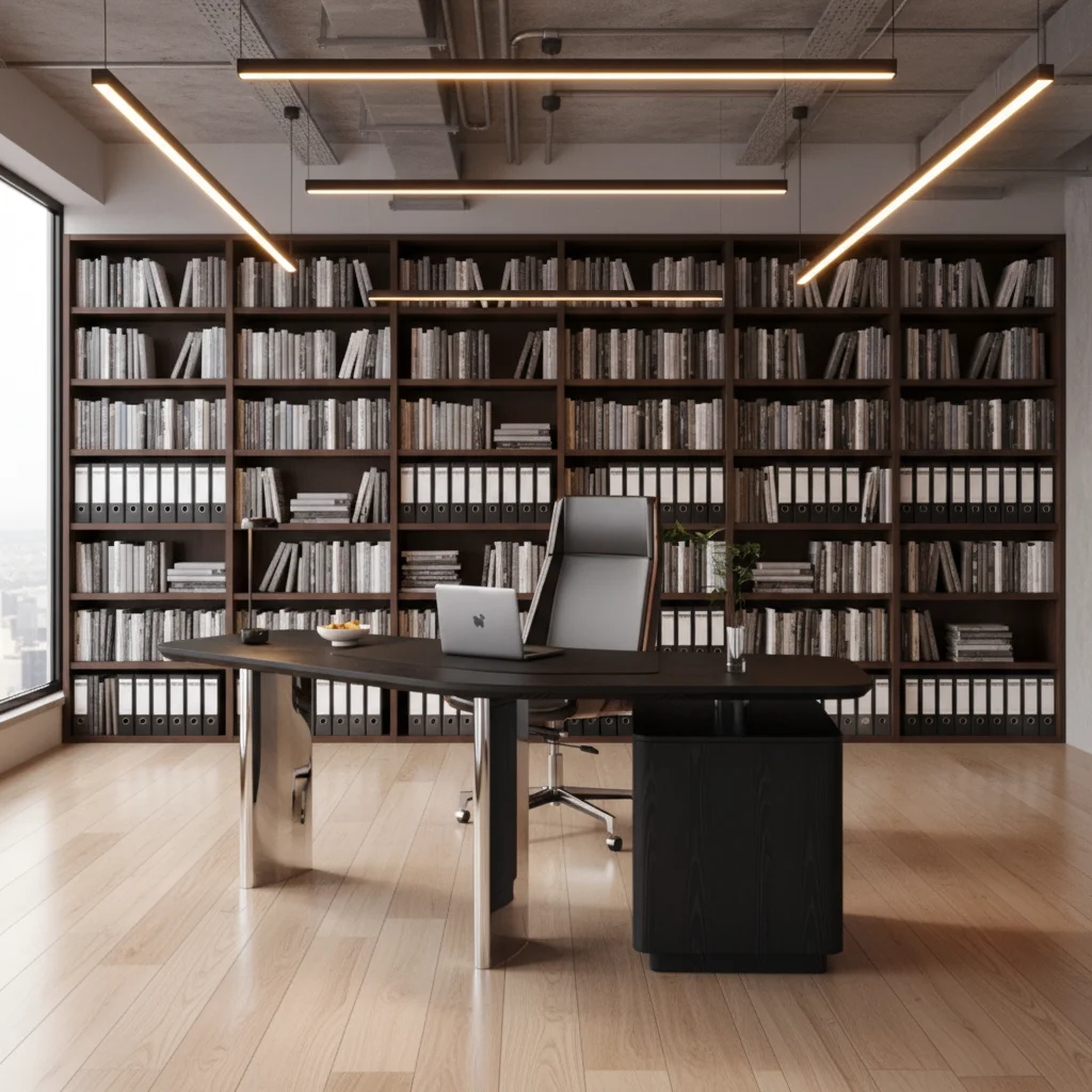 2026 New Modern Simple Curved Boss Desk Model Computer Desk Workbench Light Luxury And High-end Feeling