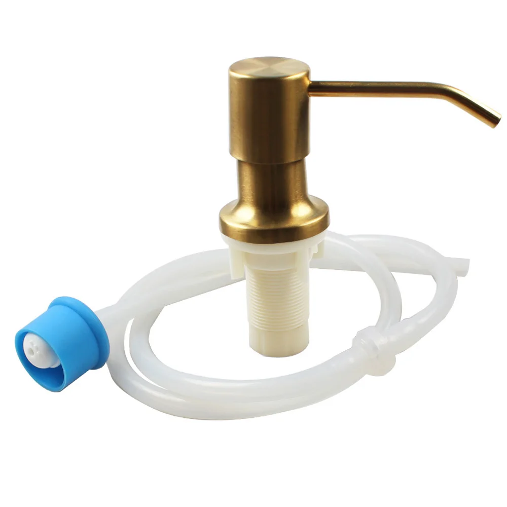 Talea Gold Kitchen Sink Soap Dispenser with 1M Extension Tube kit Kitchen Soap Dispenser for CounterTop