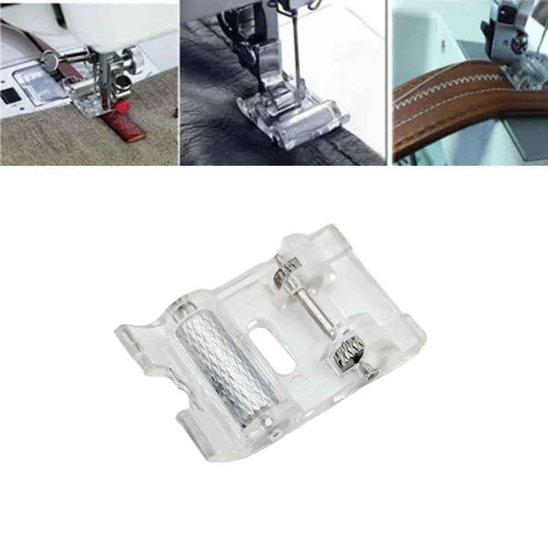 Roller Foot Snap on Feet Will Leather Presser Foot Fit Brother Singer Janome Babylock DIY Household Sewing Machine Accessories