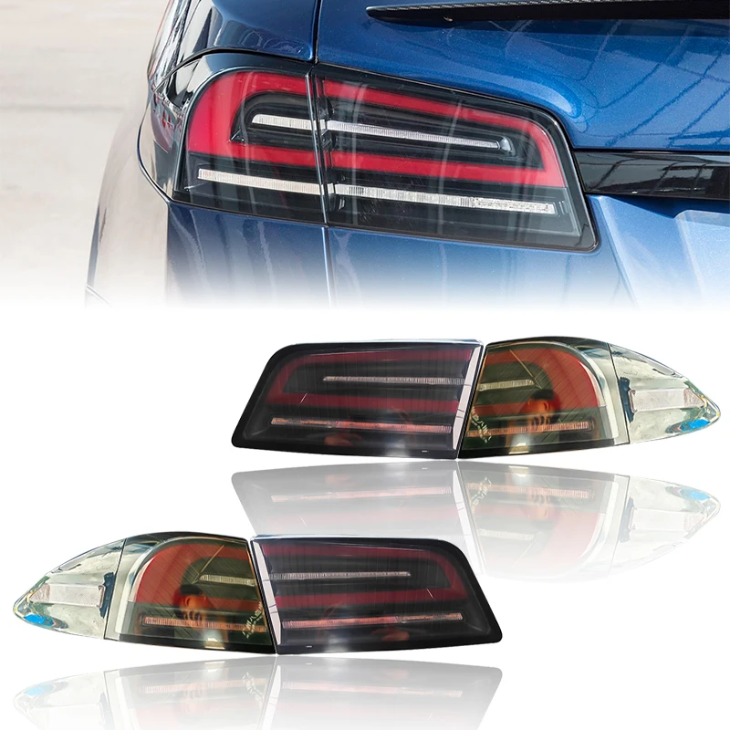 

2025 Style LED Taillights for 2014-2025Tesla Model S Plug and Play Upgrade or Replacement New Condition 12V Voltage