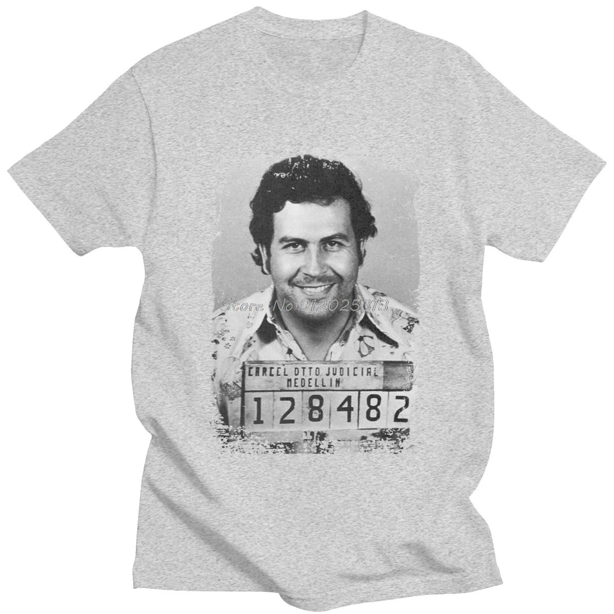 Vintage Pablo Escobar T Shirt Men Soft Cotton Casual T-shirt Short Sleeve Narcos Tee Tops Slim Fit Fashion Tshirt Apparel