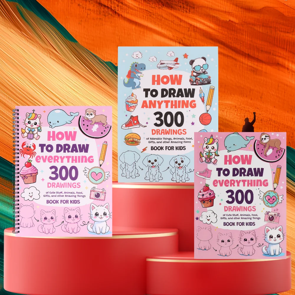 

Руководство по рисованию: 300 забавных заданий по рисованию, руководство по шагу для молодых художников — идеальный подарок на день рождения или праздник.