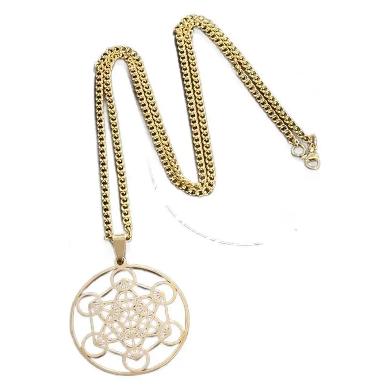 

Kitykiss Black Hexagram Hollow Stainless Steel Pendant Necklace, Unisex, in Geometric Solomon Style, Perfect Gift