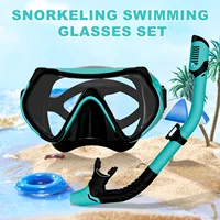 XIAOTREE-mascarilla de buceo, juego de snorkel para adultos, vidrio templado, equipo de snorkel panorámico profesional, entrenamiento de natación