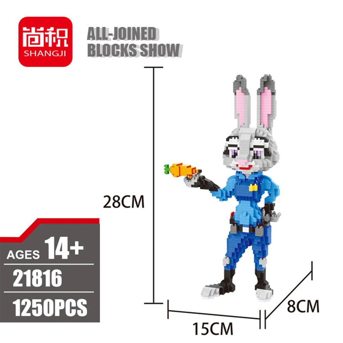 4600 Pcs Zootopia Micro Building Blocks Judy Rabbit Anime Action Figures Nick Fox Collection Mini Bricks Toys for Children