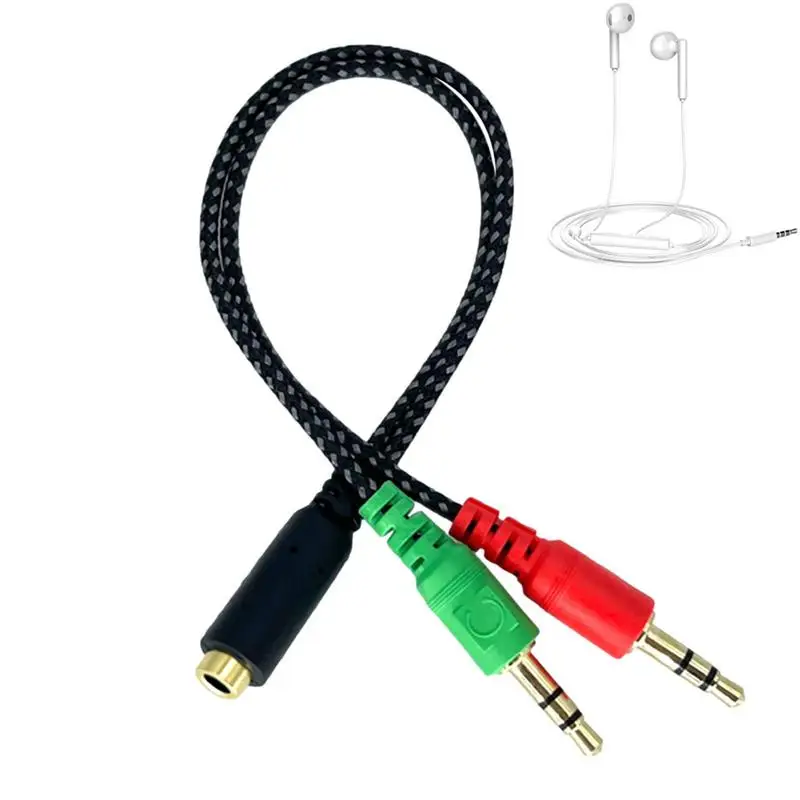 Audio Splitter For Headphones Multi Headphone Splitter With High Fidelity Music Microphone Splitter With Clear Call Effect