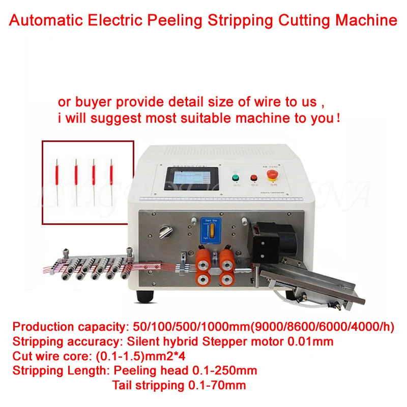 

LY 806SF Automatic Computer 4 Wires Touch Screen Electric Peeling Stripping Cutting Machine For Lamp Wire Jumper Special Use