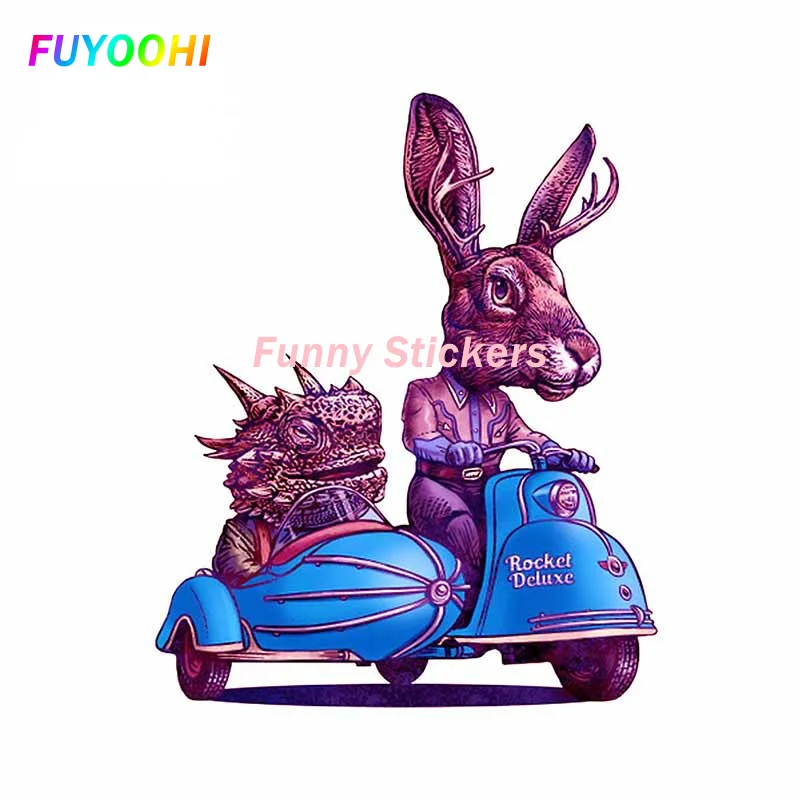 FUYOOHI Exterior/Protection Fashion Stickers  Strange Creature Driving Decal Anime DIY Vehicle  FineTrunk Printing Car Sticker