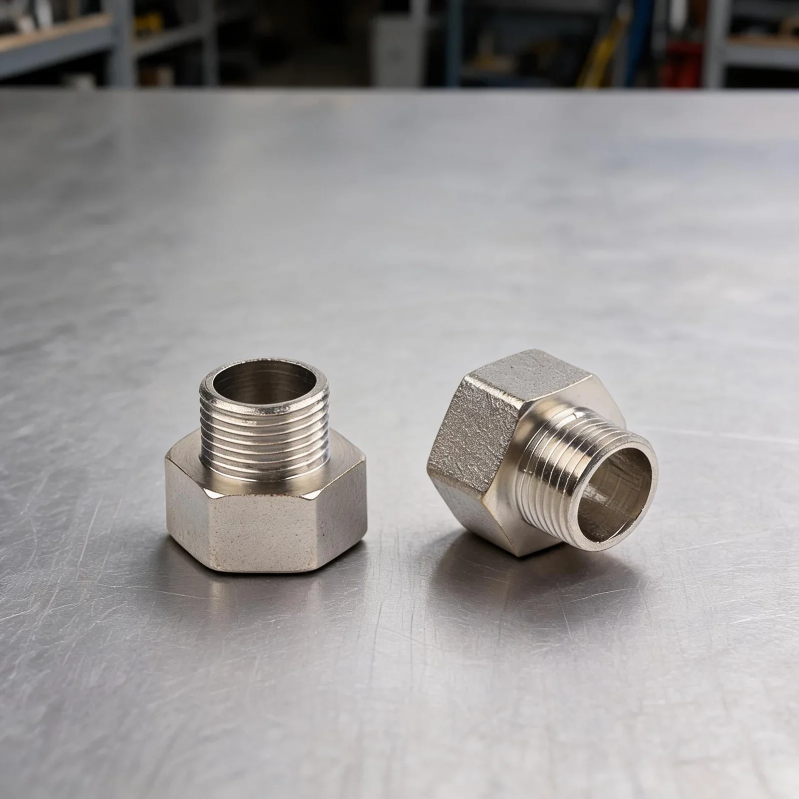 Copper Adapter With 38 Male And 12 Female Thread For Plumbing Connections In For Bathroom Kitchen With Gasket Seal