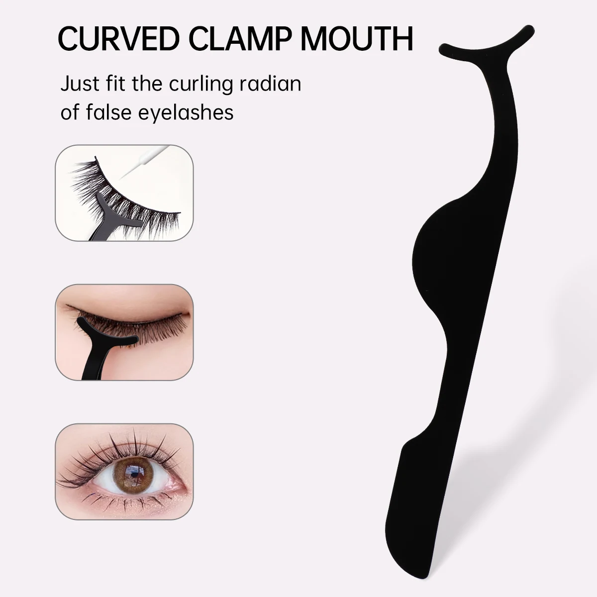 3 個の多機能ステンレス鋼まつげピンセット、高精度、頑丈で耐久性のあるまつげツール