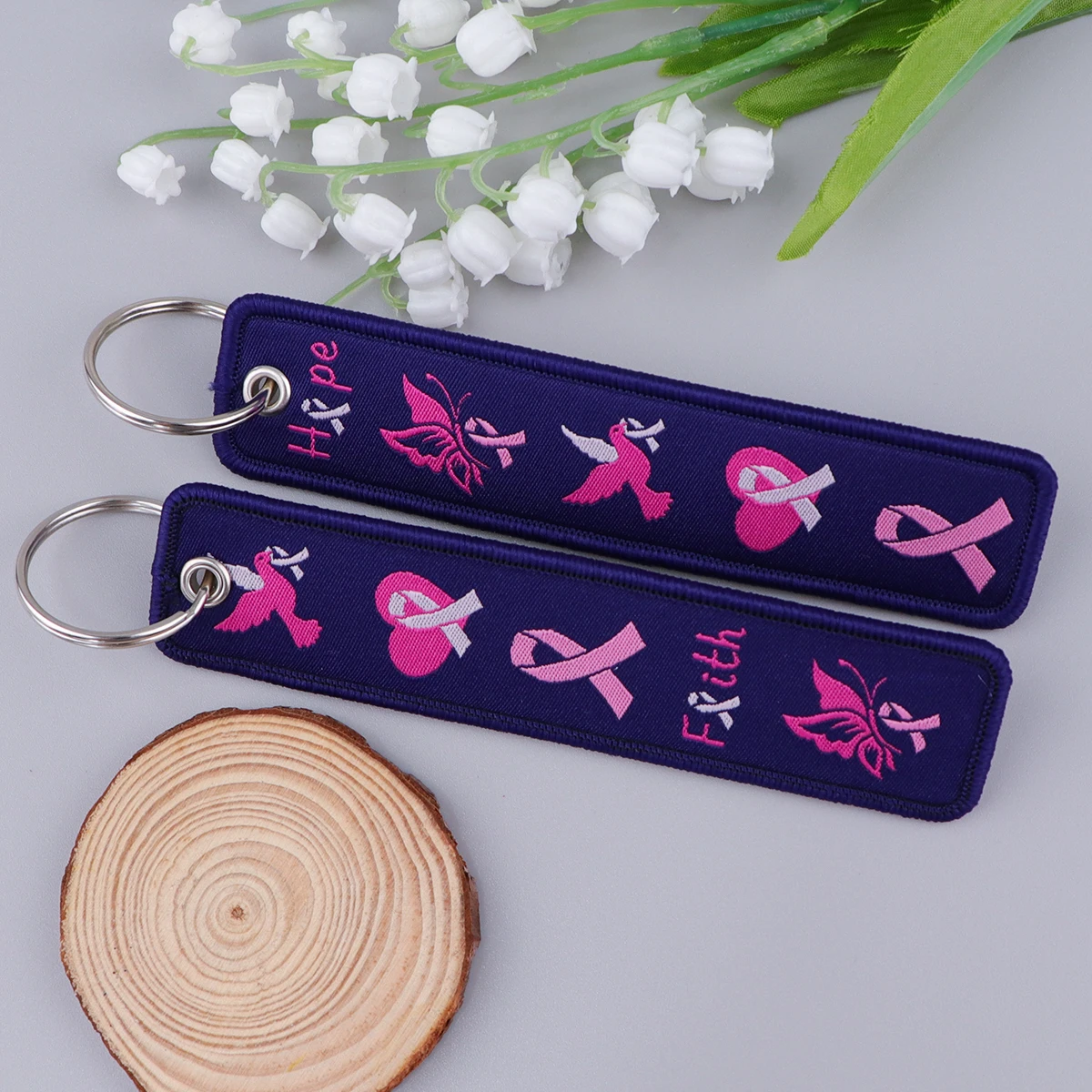 1pcs Medical Autism Doctor Embroidered Keys Tag Keychains For Motorcycles Cars Backpack Fashion Key Ring Accessories Gifts view 6
