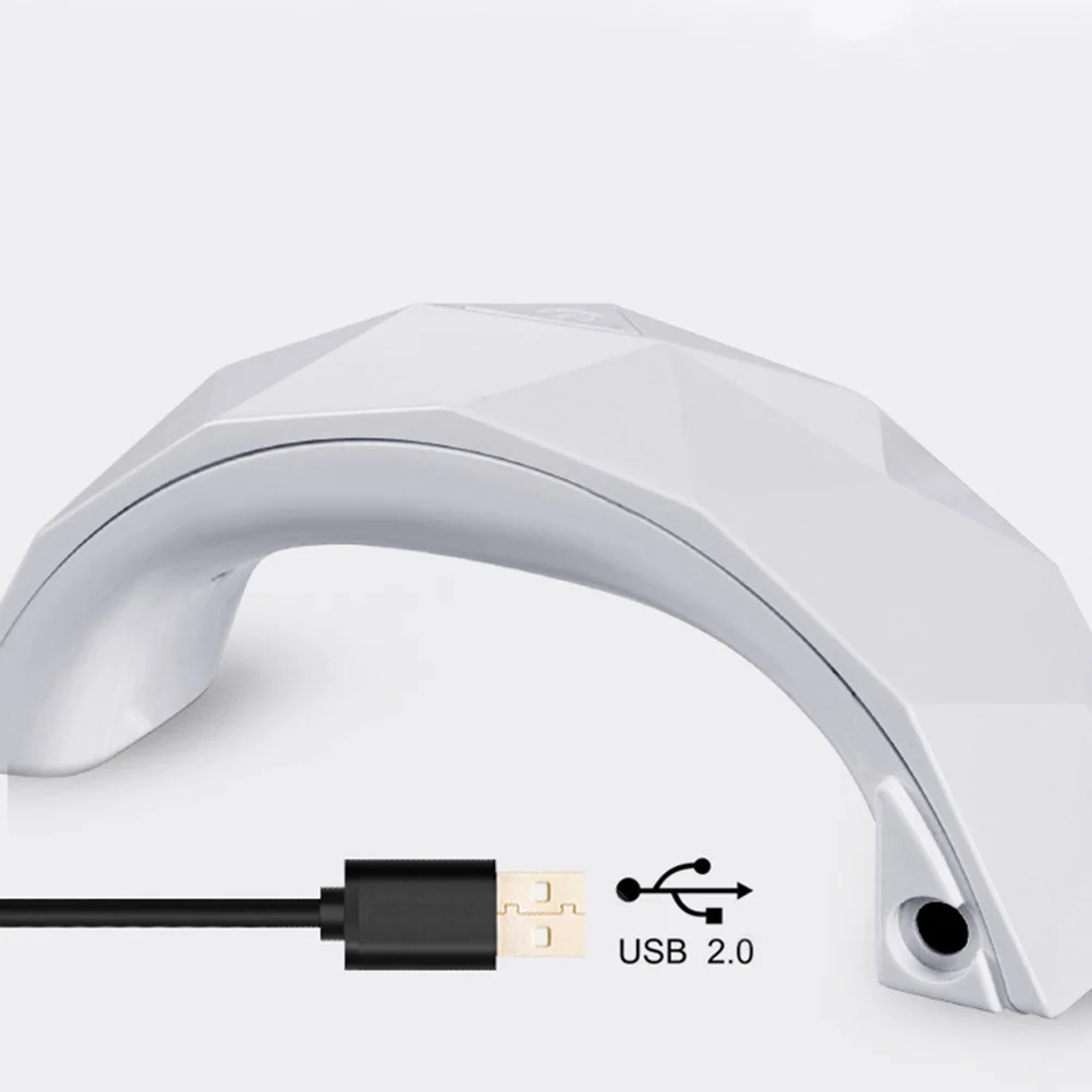 Mini lampka LED do paznokci 9W z portem Mini USB, przenośna lampa do manicure do utwardzania żelu do paznokci, biała maszynka do manicure